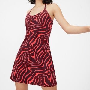 Outdoor Voices Womens The Exercise Dress Red Poppy Swirl S
